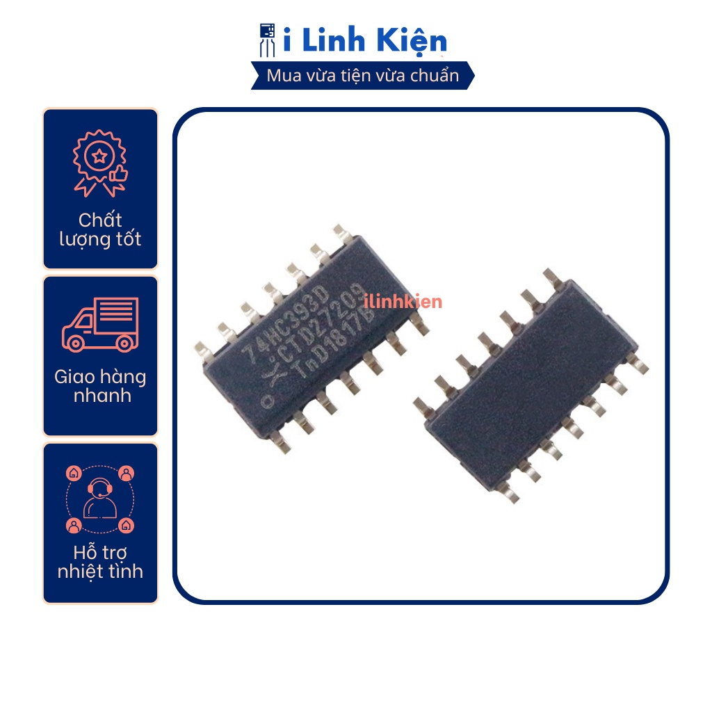 Ic logic 74HC393D SOP-14 chính hãng chất lượng tốt | Shopee Việt Nam