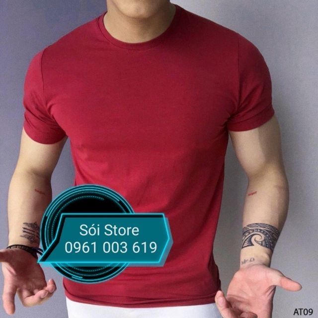 Áo thun NAMNỮ BIGSIZE đỏ đô