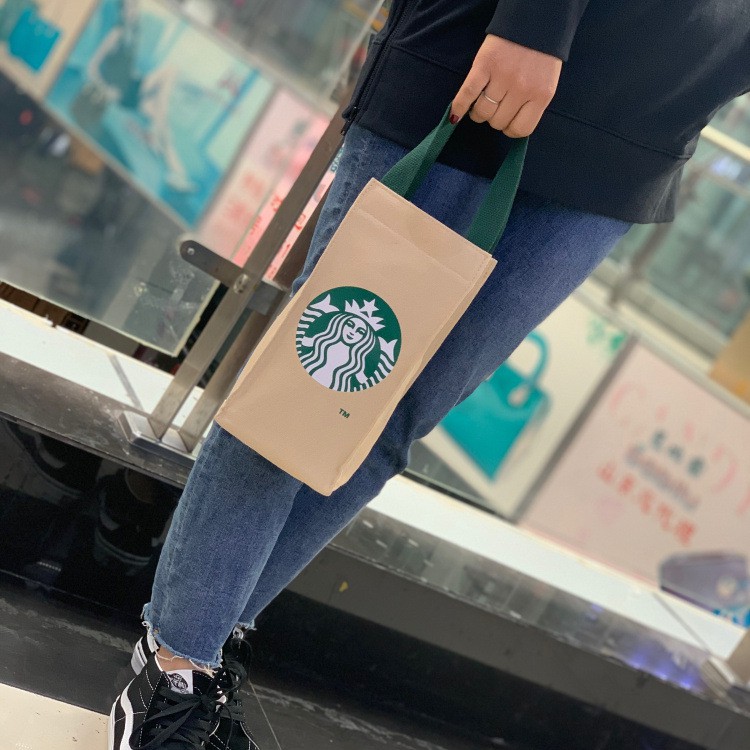 Starbucks Nhật Bản ECO Túi Giữ Nhiệt Di Động Đựng Bình Nước, Ô, Cốc, Tay Áo