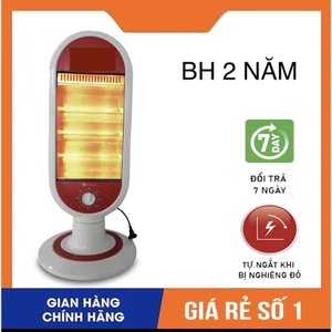 Quạt Sưởi Phòng Công Suất 1200W Góc Quay 45 Độ, Chế Độ Tự Ngắt Khi Ngã Đổ [ Bảo Hành 24 Tháng ]