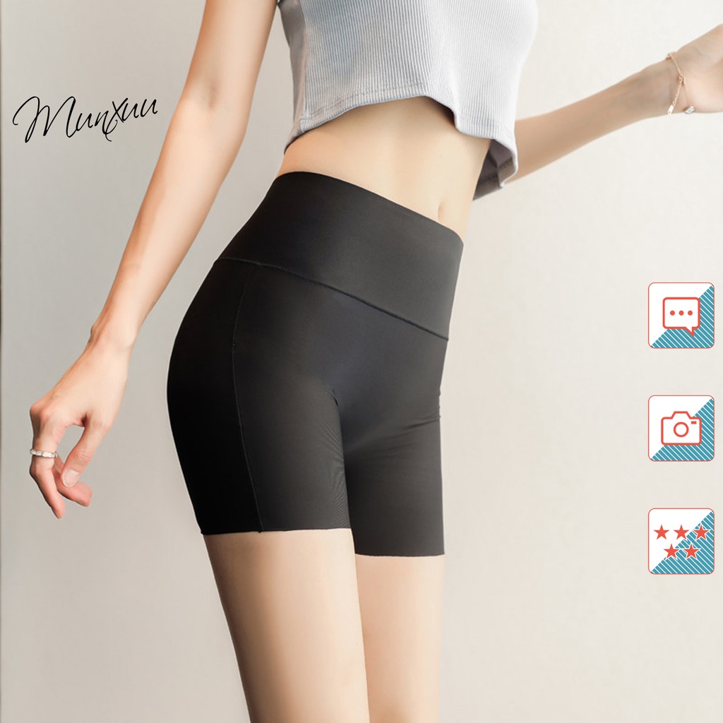 Quần mặc váy MUNXUU chất su lạnh mềm mát, cạp cao nâng mông tôn dáng không lộ bụng- QV03 spe