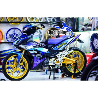 Tem trùm exciter 150 cá mập xanh tím shark, độ team xe ex dán đời 2015-2020