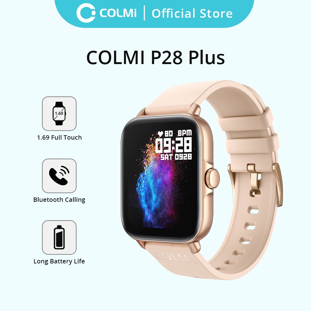 Đồng hồ thông minh COLMI P28 plus chống thấm nước ip67 hỗ trợ theo dõi nhịp tim cho bé thích hợp cho IOS Android