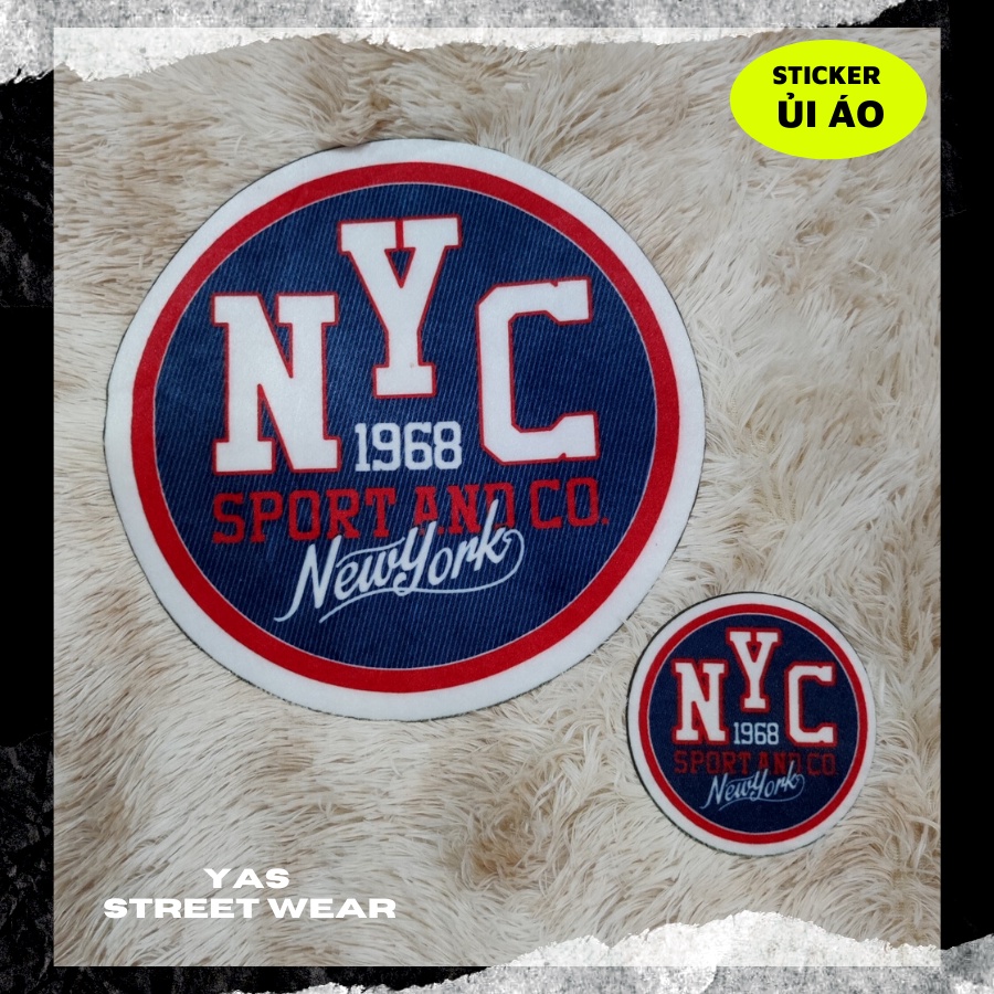 Sticker ủi áo cao cấp, miếng dán quần áo dùng làm Patch ủi, miếng vá ...