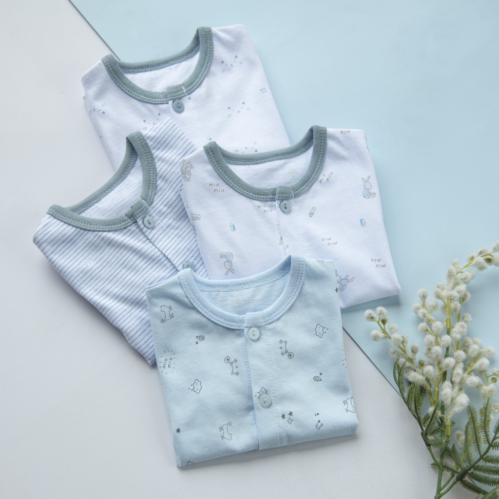 Mô tả Combo 4 Áo Tay Cộc Sơ Sinh MIOMIO Vải Cotton- Bé Trai,Gái (Từ 0-24 Tháng) Thiết Kế Mùa HèThoáng Mát - 1
