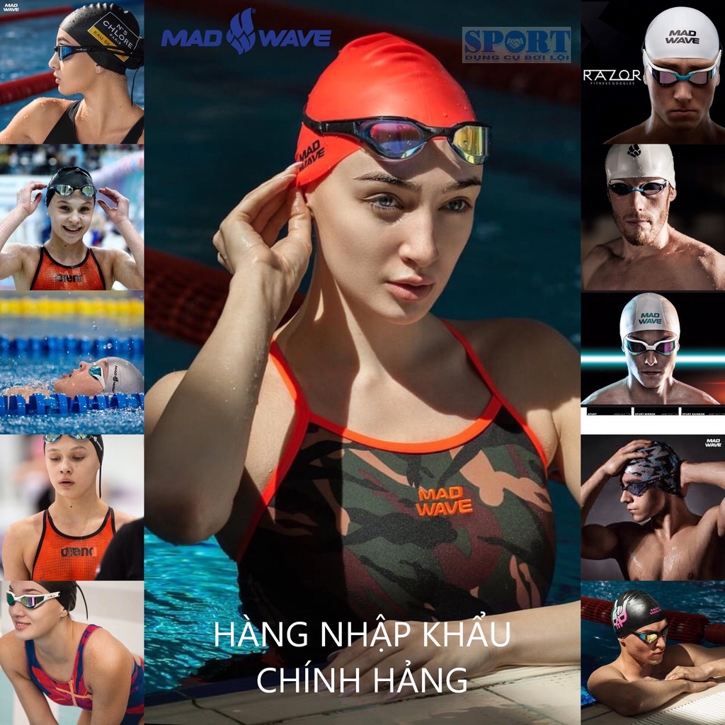 [CHÍNH HÃNG CAO CẤP ]Kính Bơi Người Lớn/ Mắt Kiếng Bơi Nam Nữ MADWAVE ...