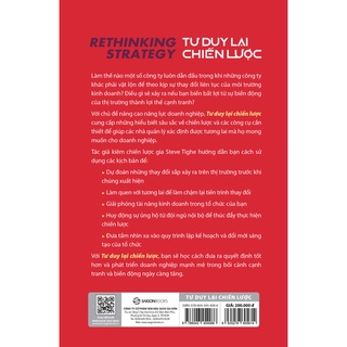 SÁCH - Rethinking strategy – Tư duy lại chiến lược - Tác giả Steve Tighe