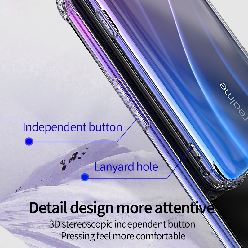 Ốp Lưng TPU Cho OPPO Realme C15 C12 C11 Ốp Lưng Chống Sốc Cho Realme C17 7 6 5 PRO Ốp Điện Thoại TPU Trong Suốt Vỏ Silicon