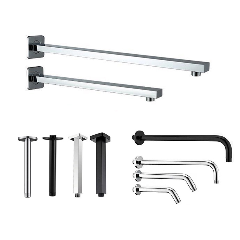 Đen / Bạc / Vàng Treo Tường Treo Trần Tay Tắm Inox 304 Chất Liệu Phòng Tắm Phụ Kiện Tắm