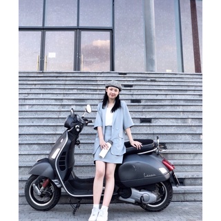Set áo Blazer nữ ngắn tay+chân váy ngắn Ma Vie
