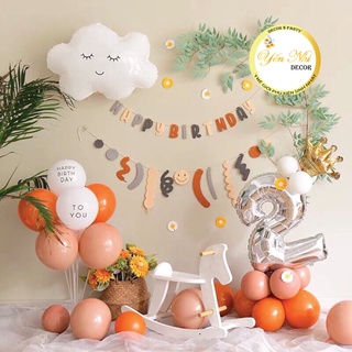 Dây chữ happy birthday hàn quốc trang trí sinh nhật cho bé trai, bé gái đẹp, Yến Nhi Shop
