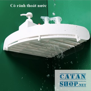 01 KỆ GÓC ĐA NĂNG KÈM 3 MÓC TREO ĐỒ TRONG PHÒNG TẮM, NHÀ BẾP SIÊU TIỆN DỤNG GD231-KNTGOC-3Moc 💖 💖 💖