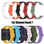 YRBWD Dây đeo silicon Vòng đeo tay Phụ kiện Dây đeo đồng hồ mềm cho Huawei Band 7