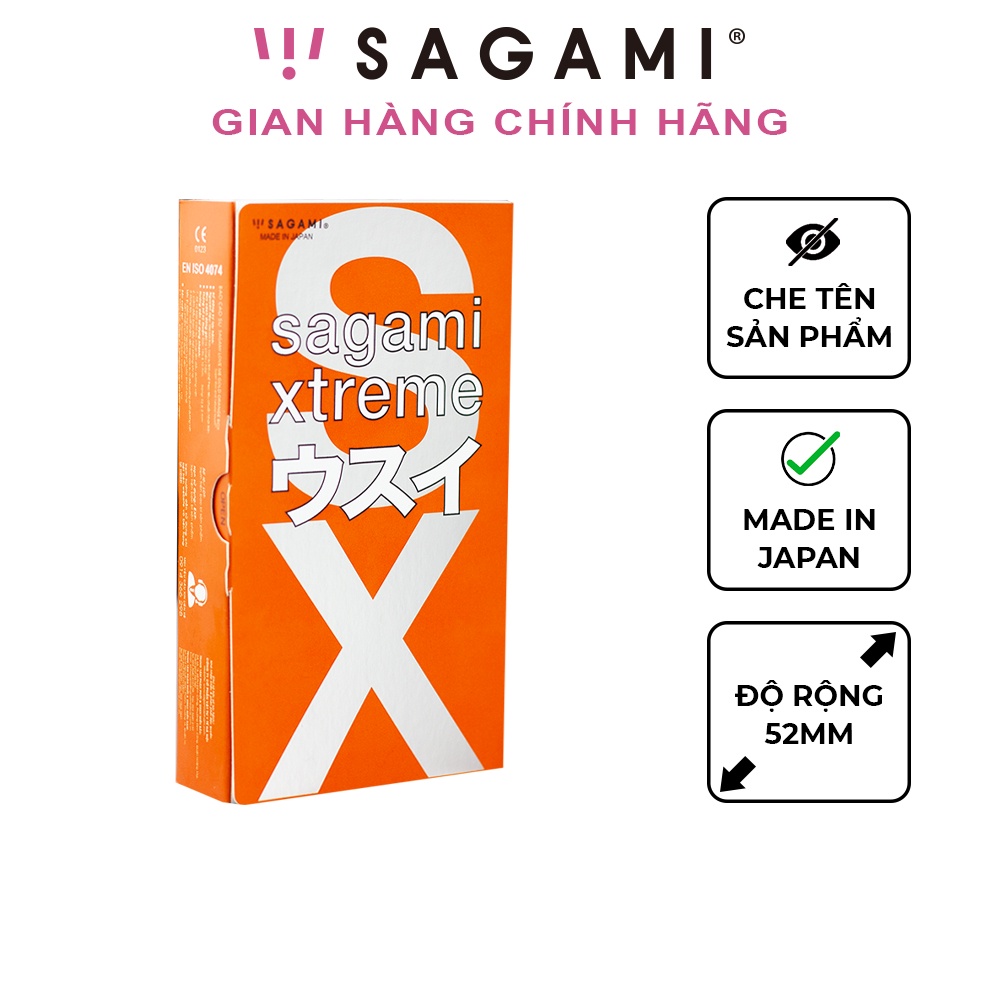 Ảnh Bao cao su Sagami Orange kiểu truyền thống hộp 10 chiếc 1