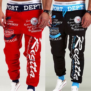 Nam Thể Thao Chữ Mồ Hôi Quần Chạy Bộ Quần Jogger Tracksuit Đáy Trung Thực