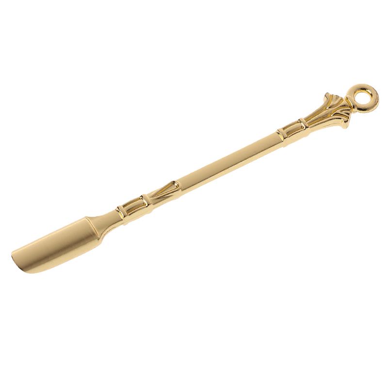 Golden Metal Spoon Use For Snuff Powder Spoon  Pendants Tableware  Spoon