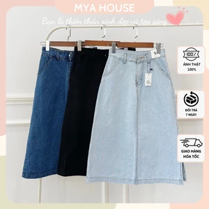 Chân váy jeans dáng dài xẻ tà JIMMY SKIRT