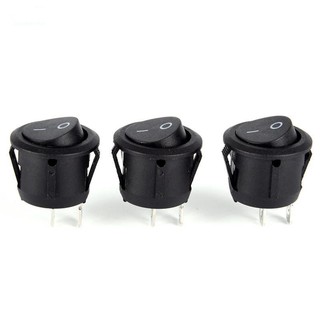 1 Công Tắc 2 Chấu On-Off Spst Tròn Chống Nước Cho Xe Hơi - Kích thước 2cm*2cm
