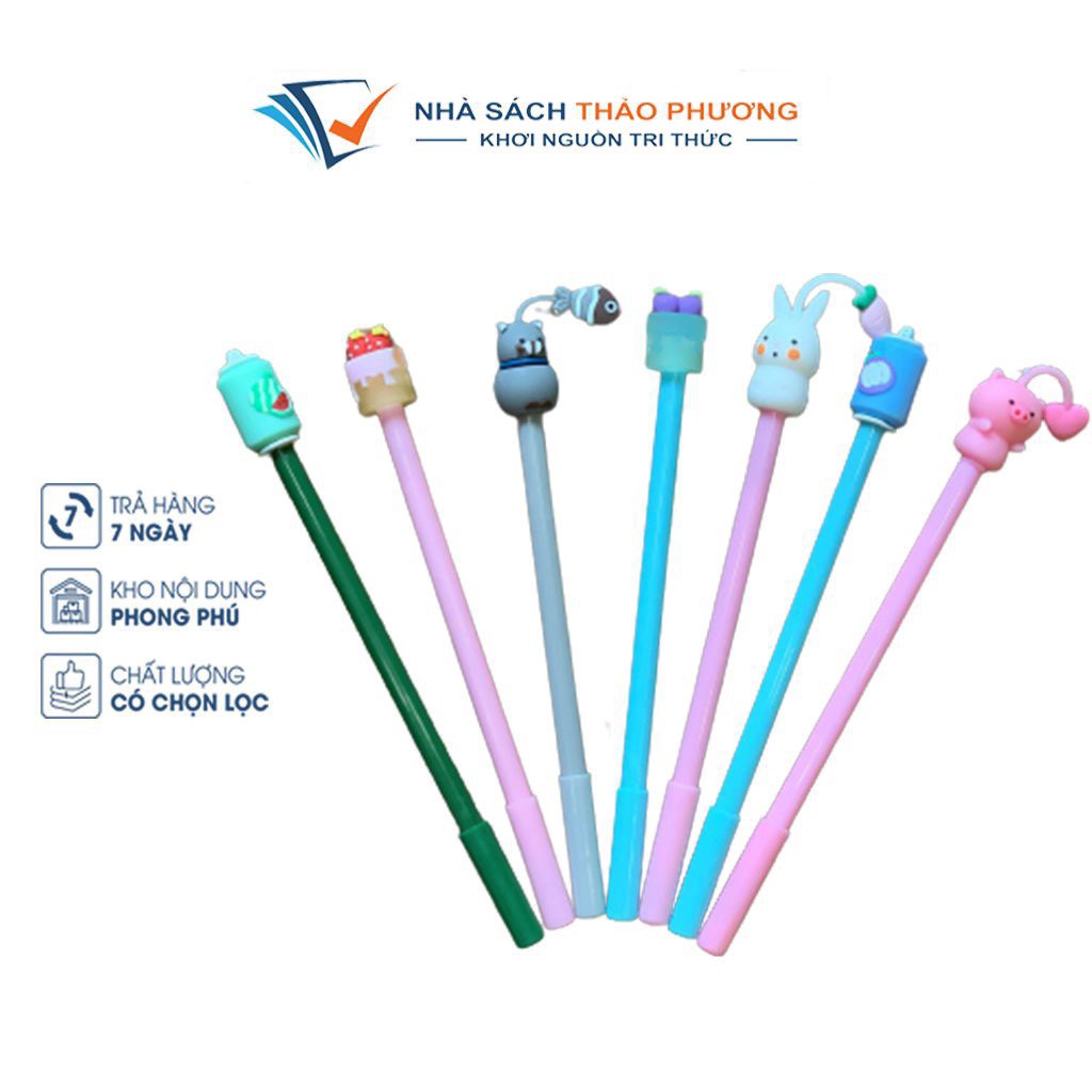 Ảnh Bút nước phong cách Hàn Quốc , viết gel mực đen 0.5mm Pison 1