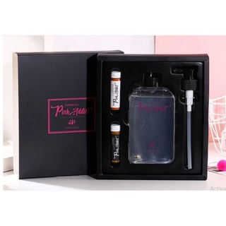 Hộp sữa tắm nước hoa Pink Addict nhũ hồng đỏ Siêu Thơm