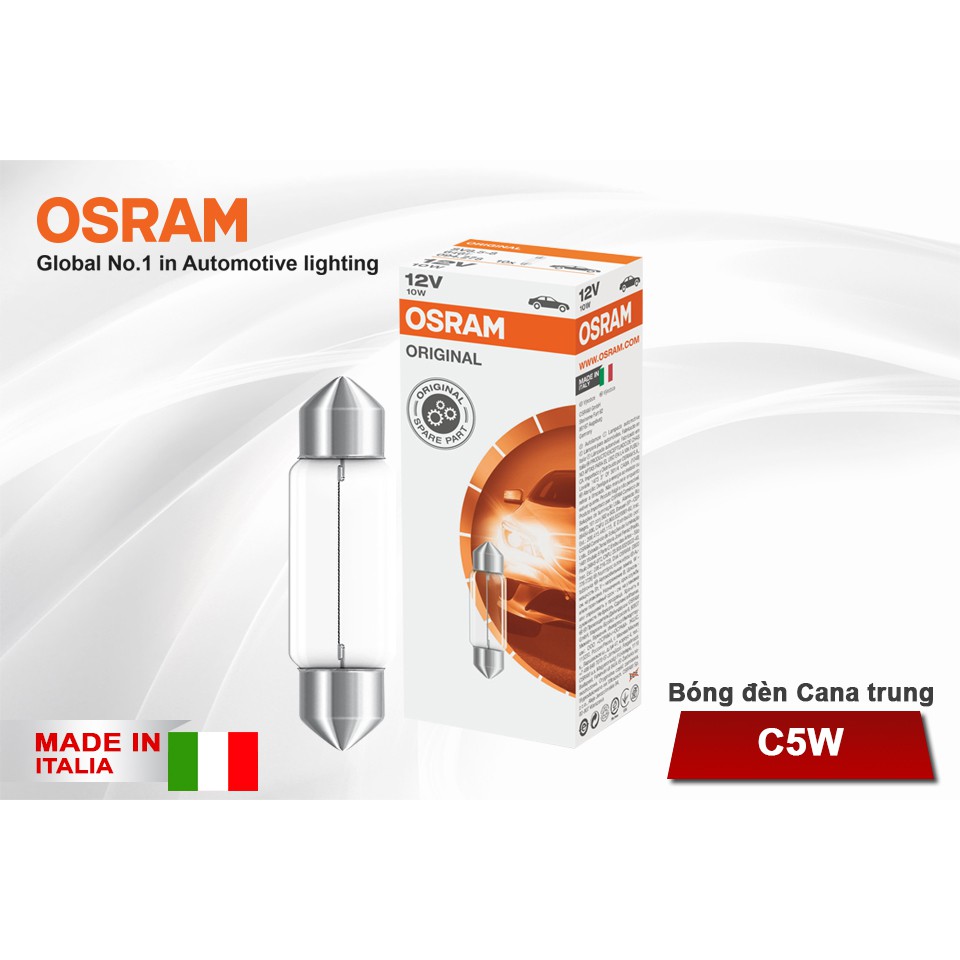 Combo 10 Bóng Đèn Cana Trung OSRAM Original C5W 12V 10W
