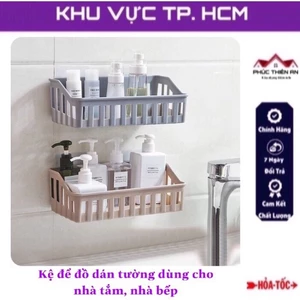 Kệ để đồ dán tường dùng cho nhà tắm, nhà bếp