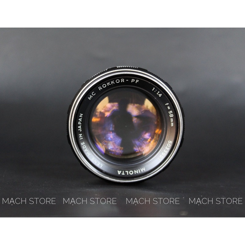 ỐNG KÍNH MF MINOLTA MC ROKKOR -PF 58MM F/1.4 (Ngàm MD) | Shopee