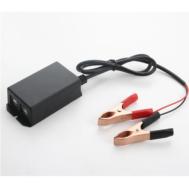 Cục Sạc Chuyển Đổi Nguồn DC 12V 4 Cổng USB Tự Động Nhận Diện Chargi Cho Điện Thoại