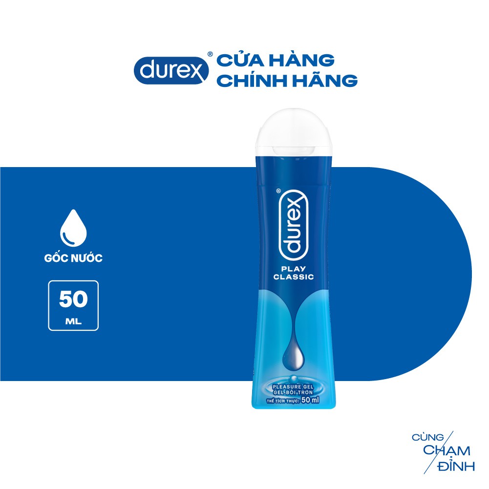 Ảnh Gel bôi trơn Durex Classic gốc nước - Bao bì mới, cải tiến công thức thêm mượt mà, 50ML/chai 2