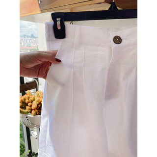 JUNE LINEN Q01 - Short Lửng LINEN lưng cao NHIỀU MÀU. Ống rộng Có bigsize. Hình thật.