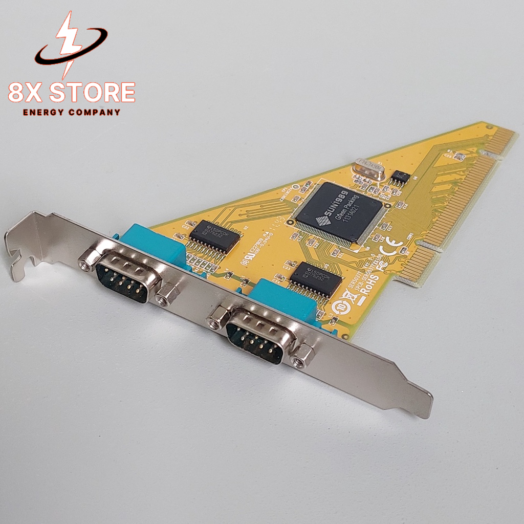 Card chuyển PCI sang 2 cổng RS232 (COM, DB9) Chipset SUN1989 | Shopee ...