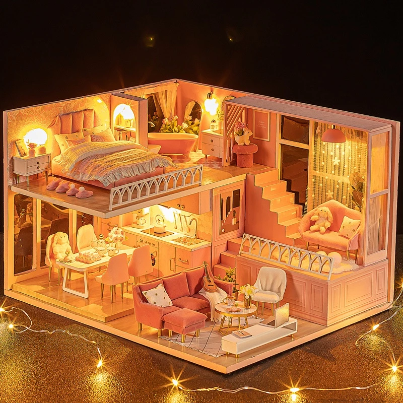 Mô hình nhà búp bê tự làm diy doll house miniature CUTEROOM nhiều mô hình nhà