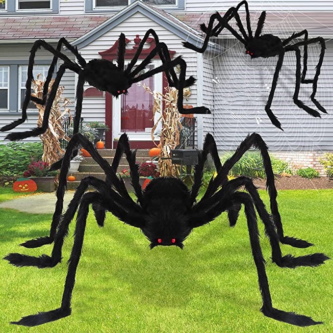 Nhện Giả Màu Đen 30 / 75 / 125cm Trang Trí Halloween