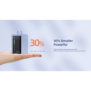 Cốc sạc nhanh 2 cổng Remax RP-U98 GaN 65W Folding Fast Charge USB 3.0 QC và PD TypeC (Trắng) - Hãng phân phối