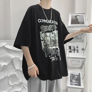 Áo thun nam nữ UNISEX tay lỡ fom rộng in hình nhóm nhạc cá tính