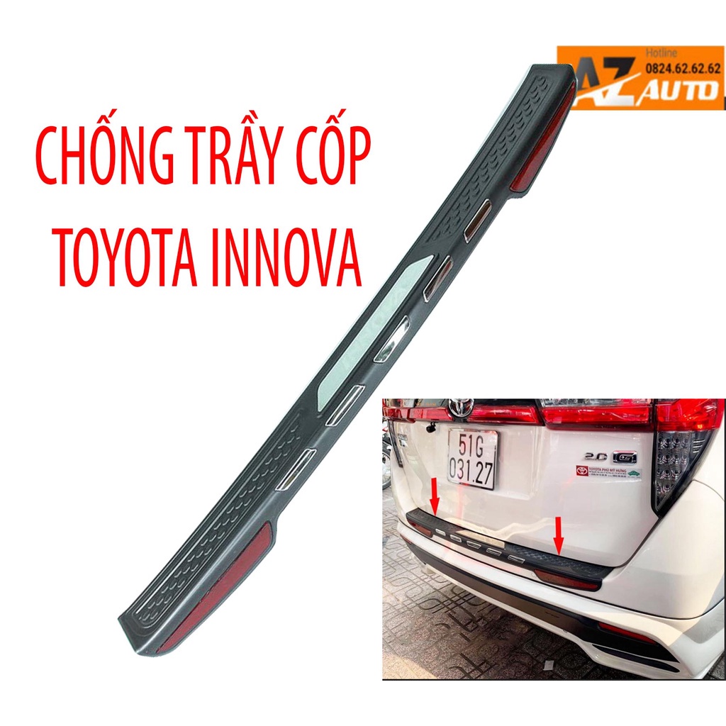 Ốp Chống Trầy Cốp Ngoài Xe Toyota Innova 208- 2017-2021 loại nhựa 3D ...