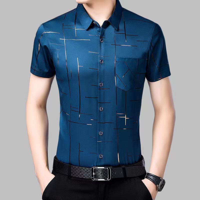 Áo Sơ Mi NgắN Tay In Hoa ThờI Trang Cho Nam [M-3XL]