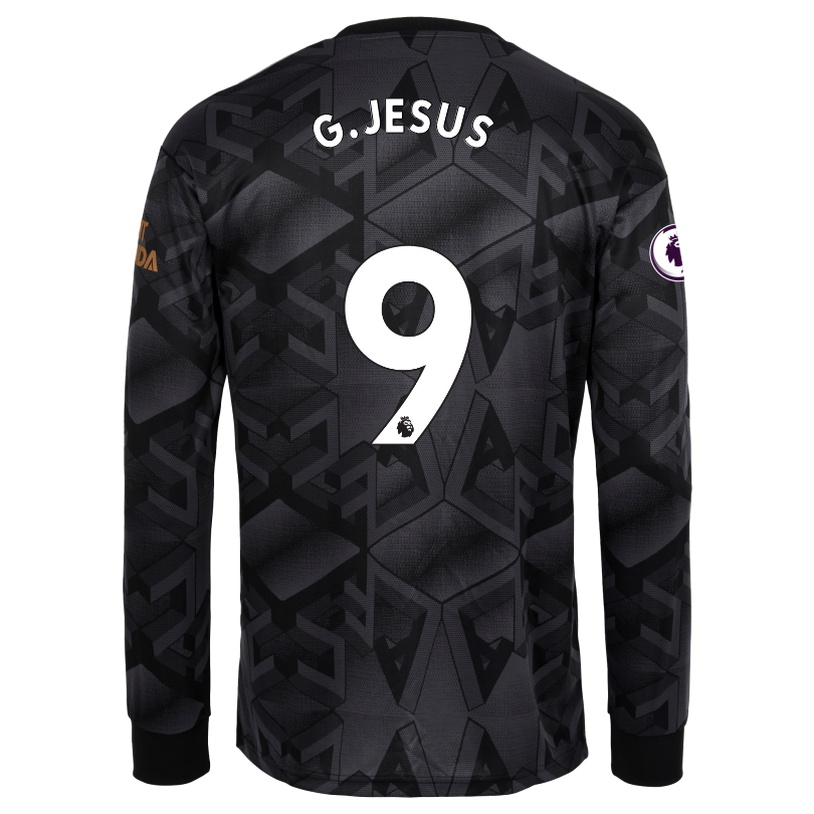 Áo bóng đá sân khách Arsenal thun dài tay, phiên bản Plus Size