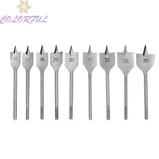 【COLORFUL】Drill Bit 20mm-38mm Flat Drills Flat Wood HRC50-HRC58 Special Designed