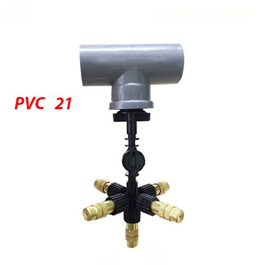 Béc Phun Sương 5 Hướng Đầu Đồng - Kèm ren ngoài 2, Van Chống Rỉ nước, Sử Dụng Tưới Lan, Tưới Cây, Làm Mát