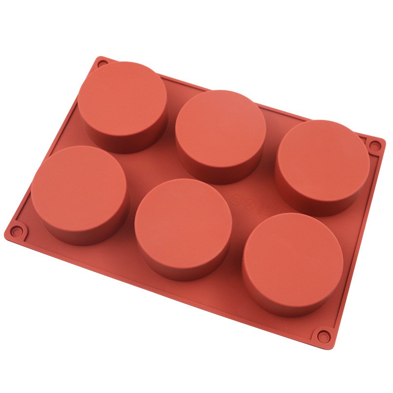 Khuôn silicone Làm Bánh 6 Ô Tiện Lợi
