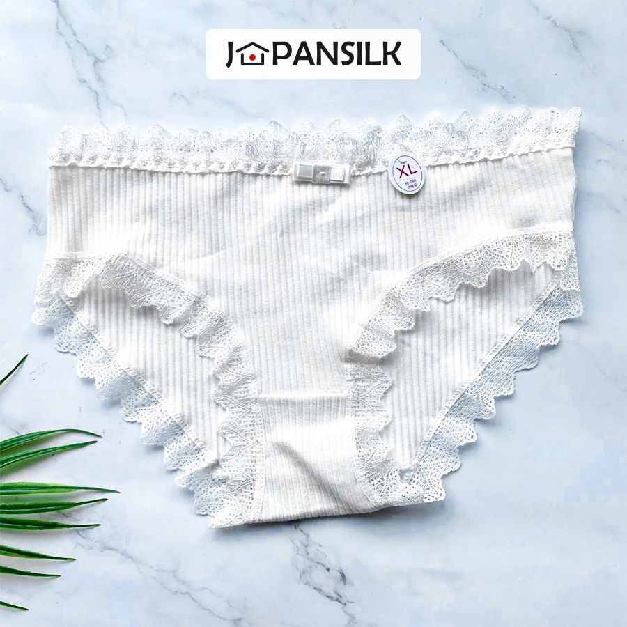 Ảnh Quần lót cotton sợi tre kháng khuẩn cao cấp JAPAN SILK, viền ren sexy đáng yêu QL003 2