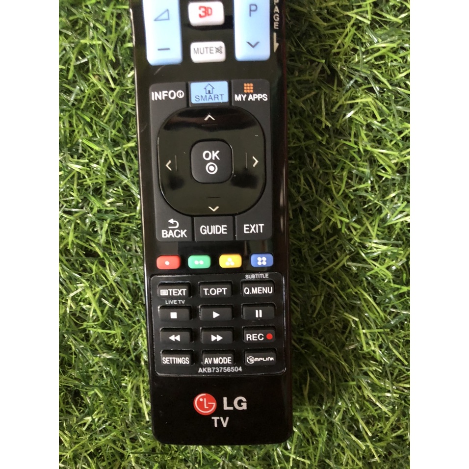 Điều khiển tivi LG AKB73756504 Xịn Đen Dài Lô Gô đỏ chính hãng zin theo máy -Tặng kèm pin - Remote LG AKB73756504