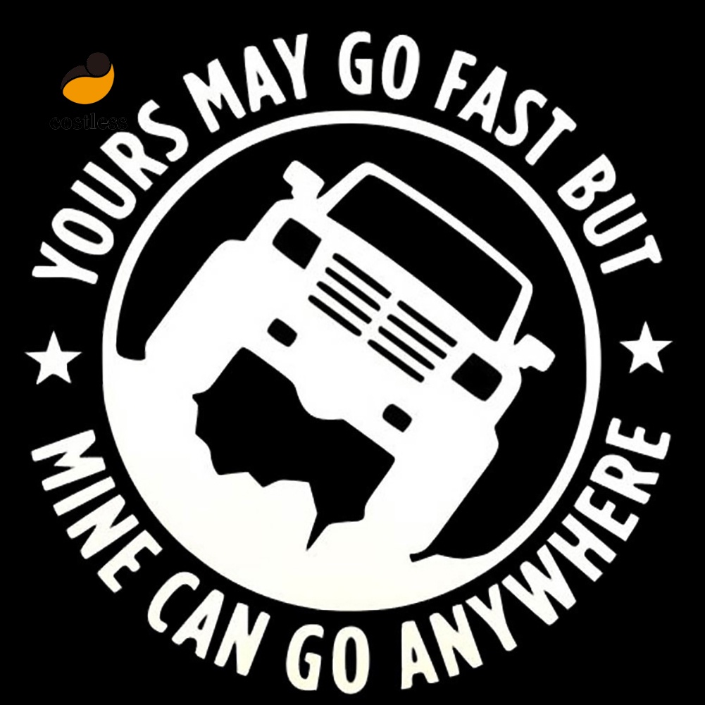 Chi Tiết| Decal DáN Trang Trí HìNh Chữ Vui NhộN Cho Xe Hơi/Xe TảI 4X4
