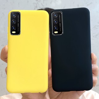 Silicone Ốp Điện Thoại Silicon Màu Kẹo Cho Vivo Y20 Y20I Y20S Y20G Y30G Y12S 2021 Vivo V2029 V2027 V2026