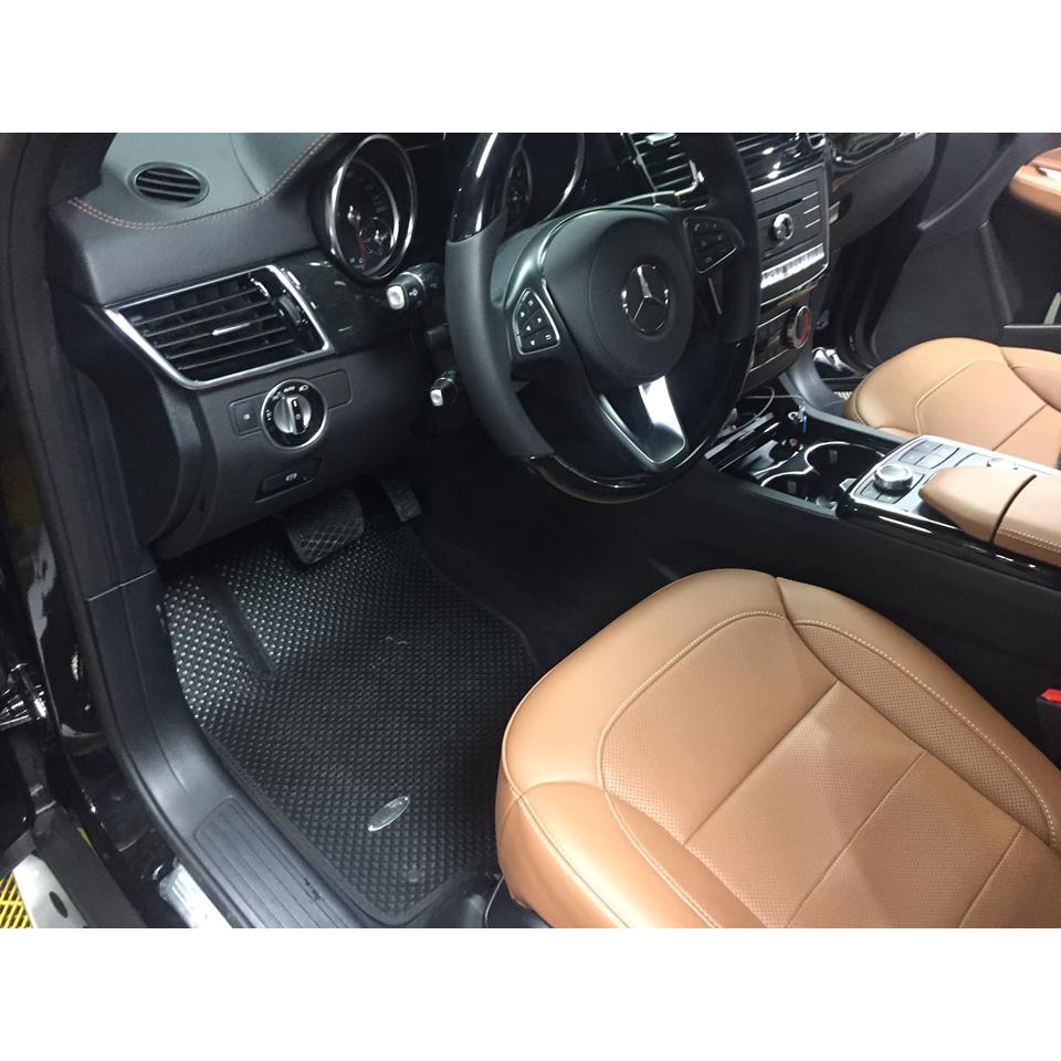 Thảm lót ô tô KATA cho xe Mercedes GLS (GL) (2013 - 2019)  - Khít với sàn, Chống trơn, Không mùi, Không ẩm mốc