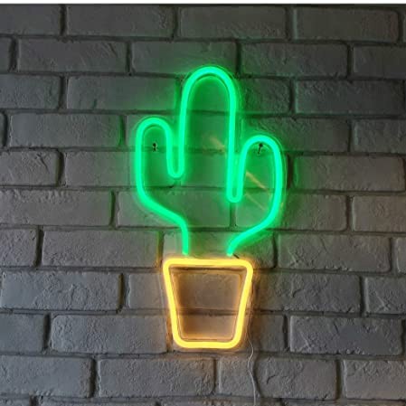 Đèn Trang Trí Led Neon Sign Cây Xương Rồng