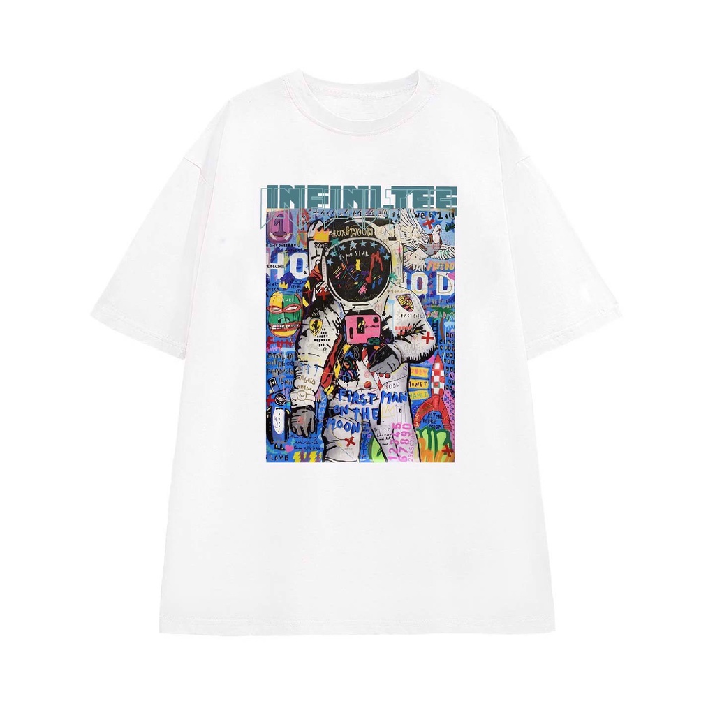 Áo thun INFINITEE Fni0332, Thun 100% Cotton - form rộng Unisex.
