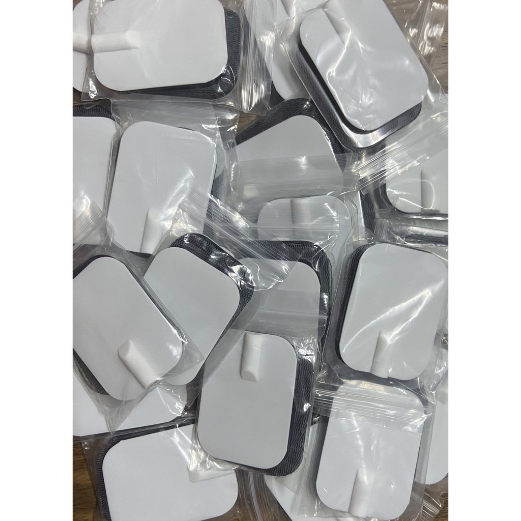 Miếng dán điện xung (4,5*6cm) (1 cặp) [HÀNG XỊN] dùng cho máy điện châm, máy Doctor Ho, máy trị liệu.