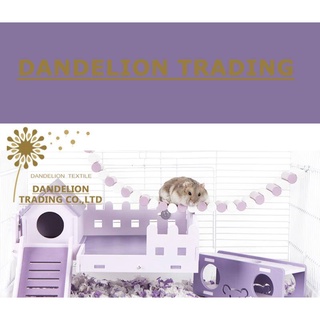 Thang gỗ nhiều màu cho hamster/vẹt/thú nhỏ, hàng rào, cầu treo leo trèo, cầu mềm cho thú cưng